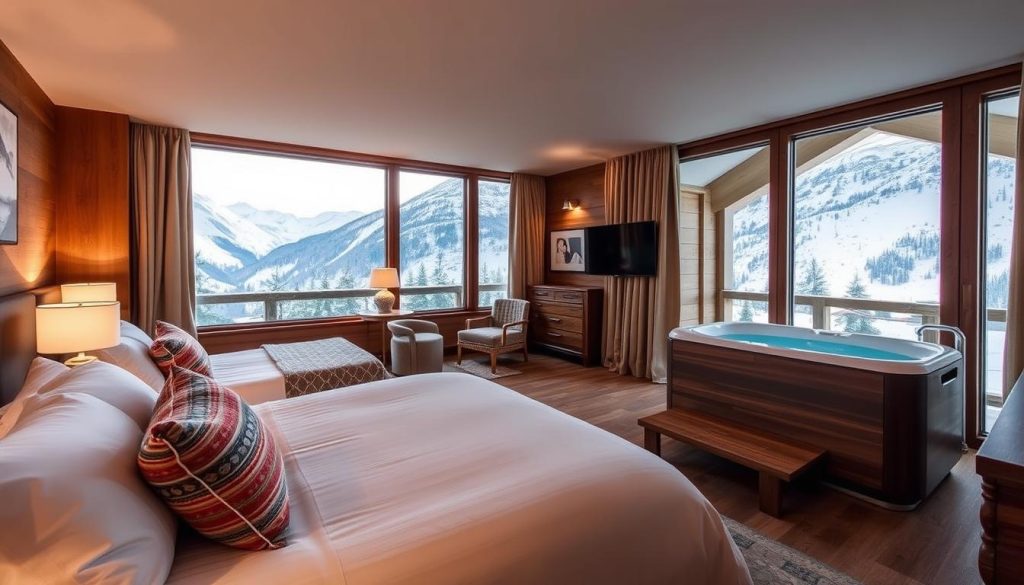 chambre avec jacuzzi privé en Savoie